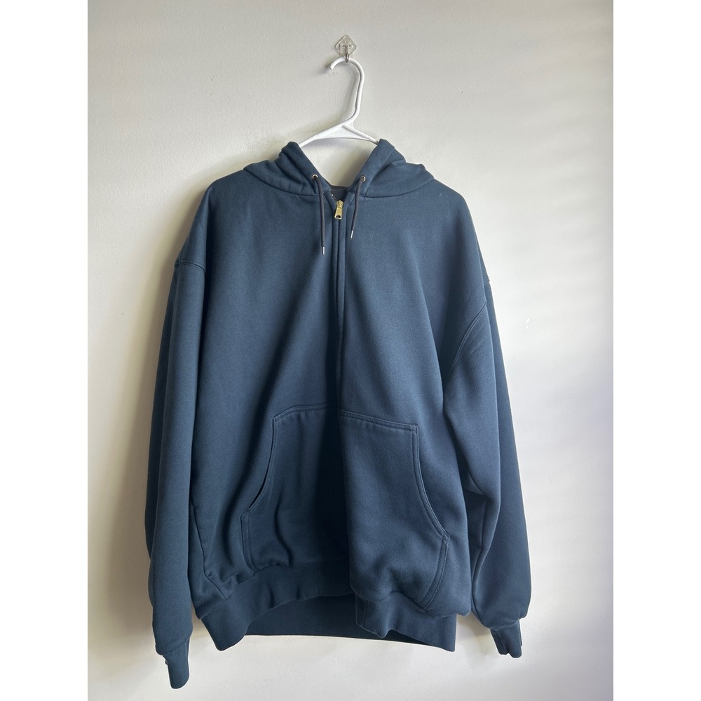 Cornerstone Navy Blue Full Zip Hoodie Jacket Mens XL